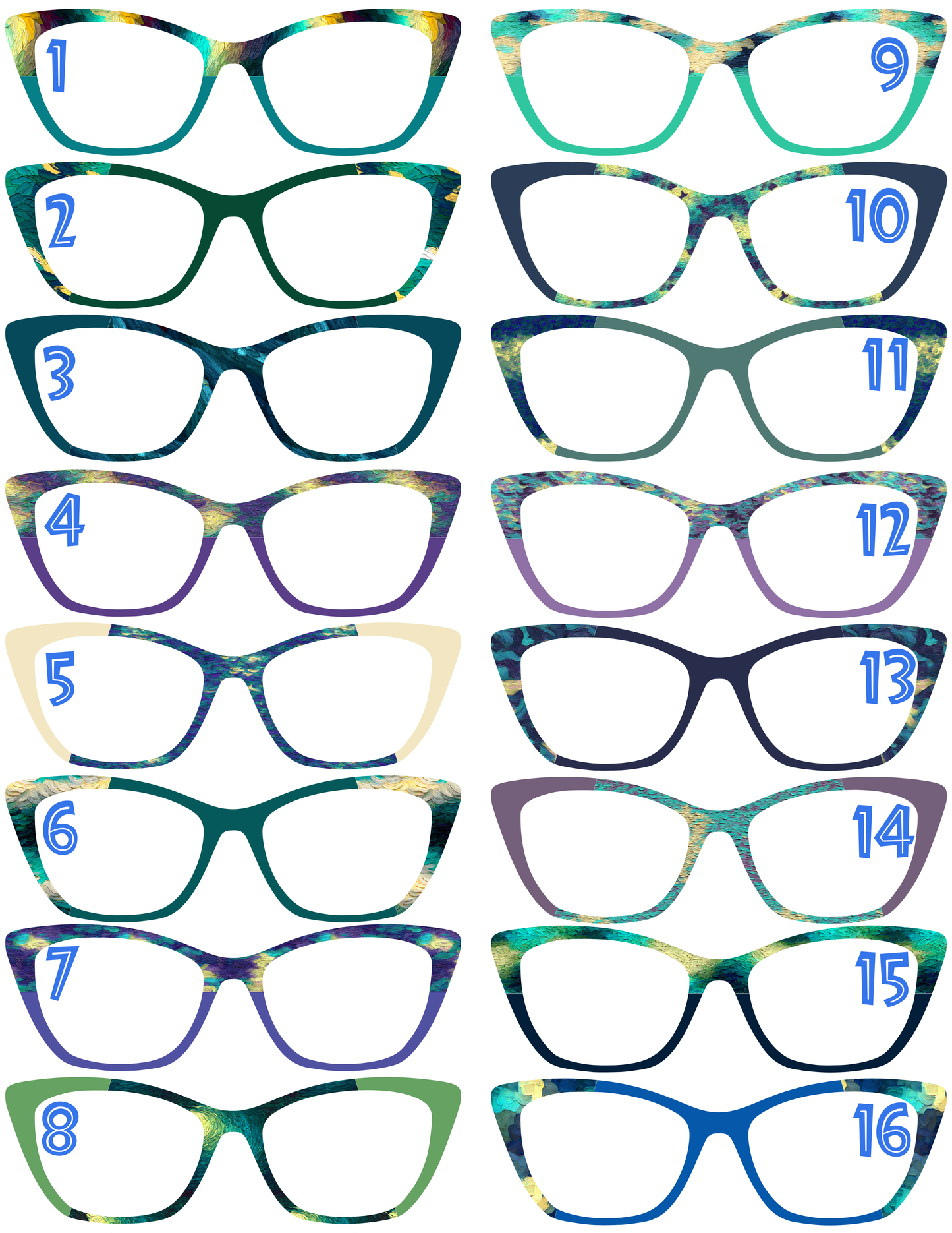 Abstract Acrylic Paints ~ Set 1