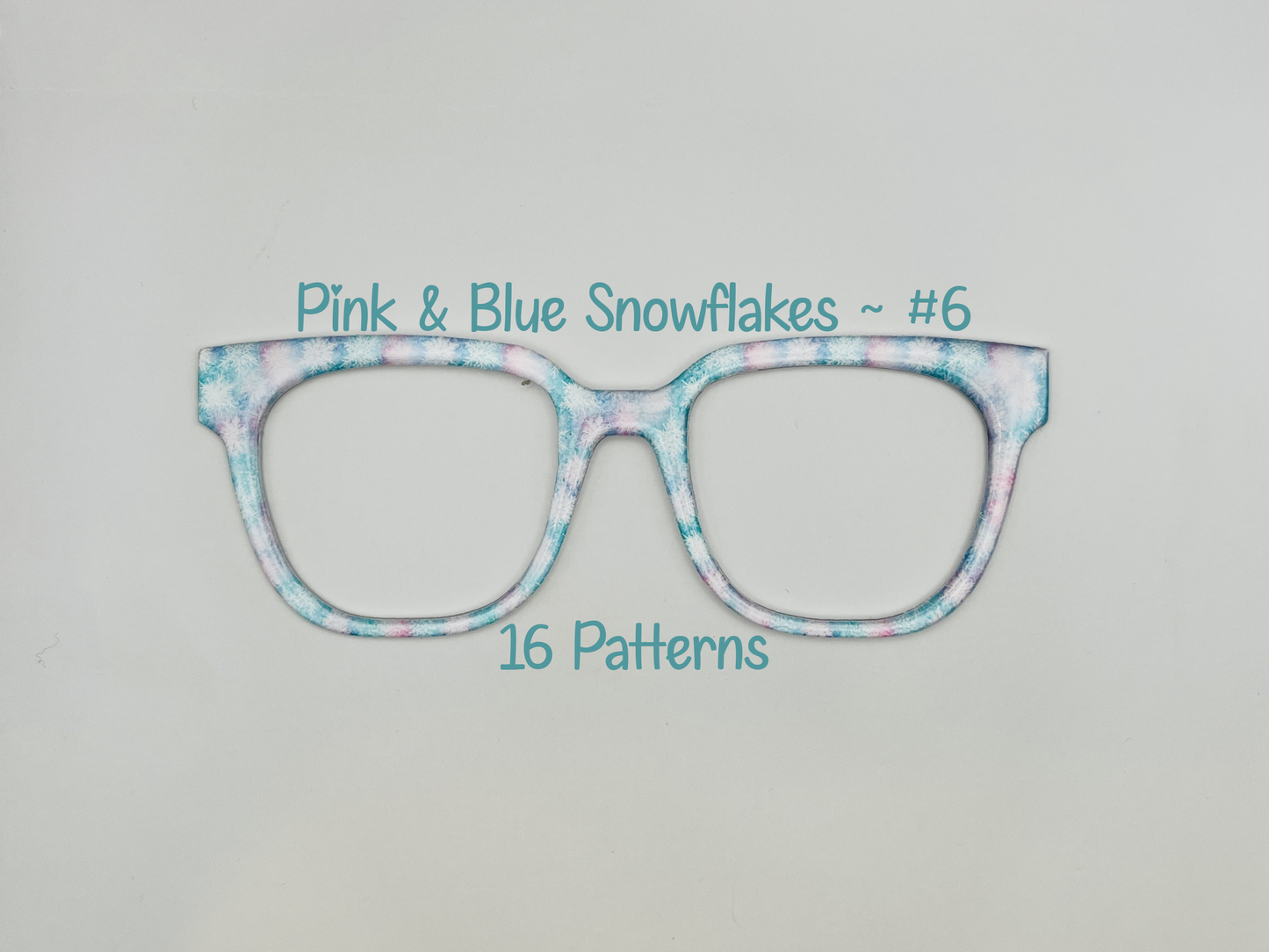 Pink & Blue Snowflakes