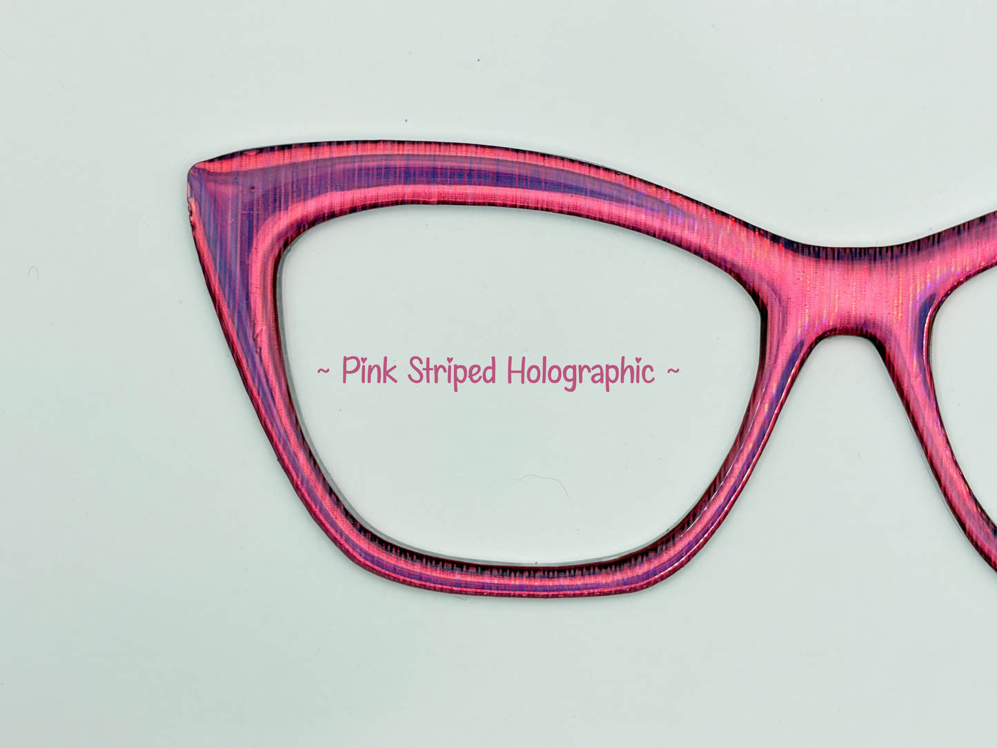 Pink Stripped Holographic