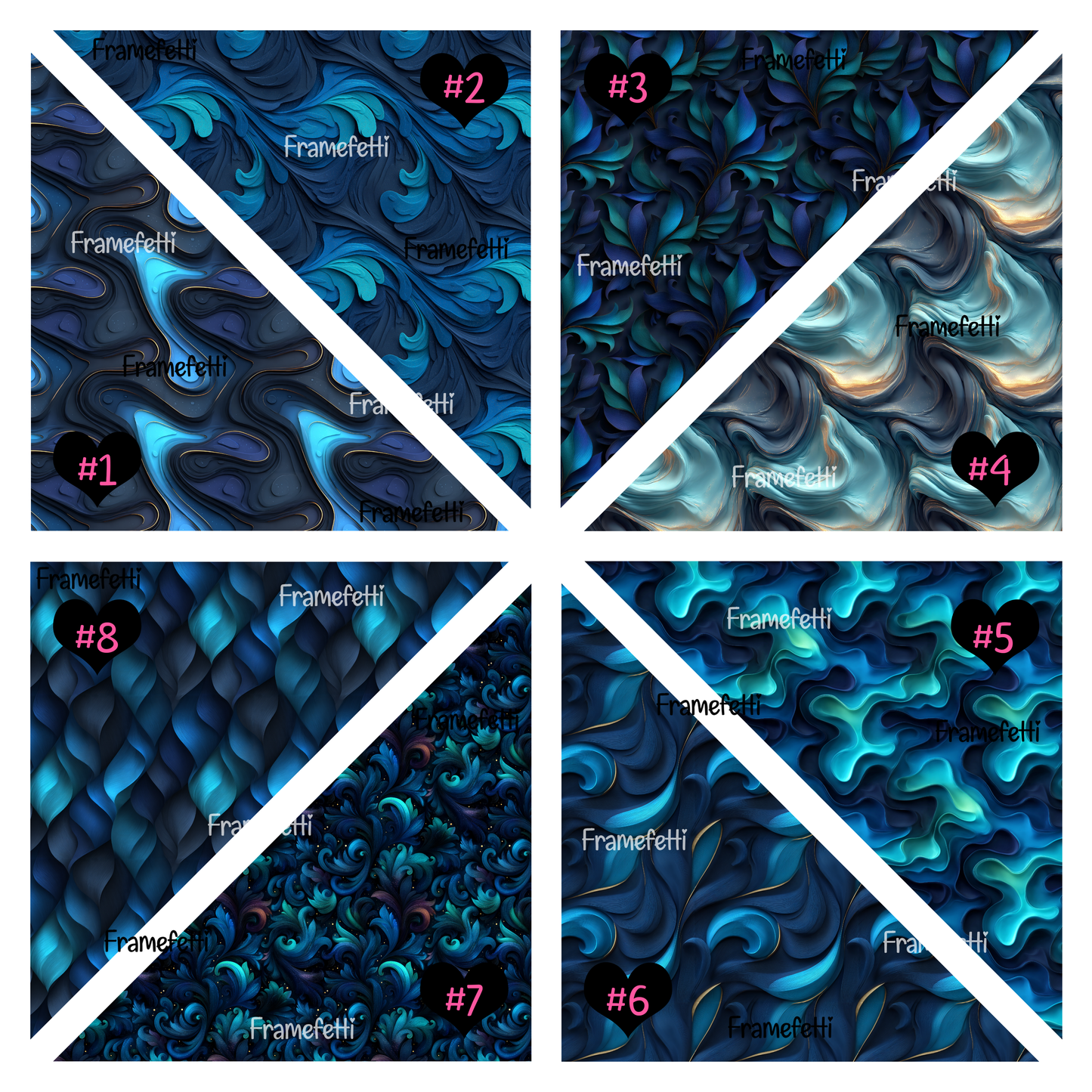 Blue 3d Textures