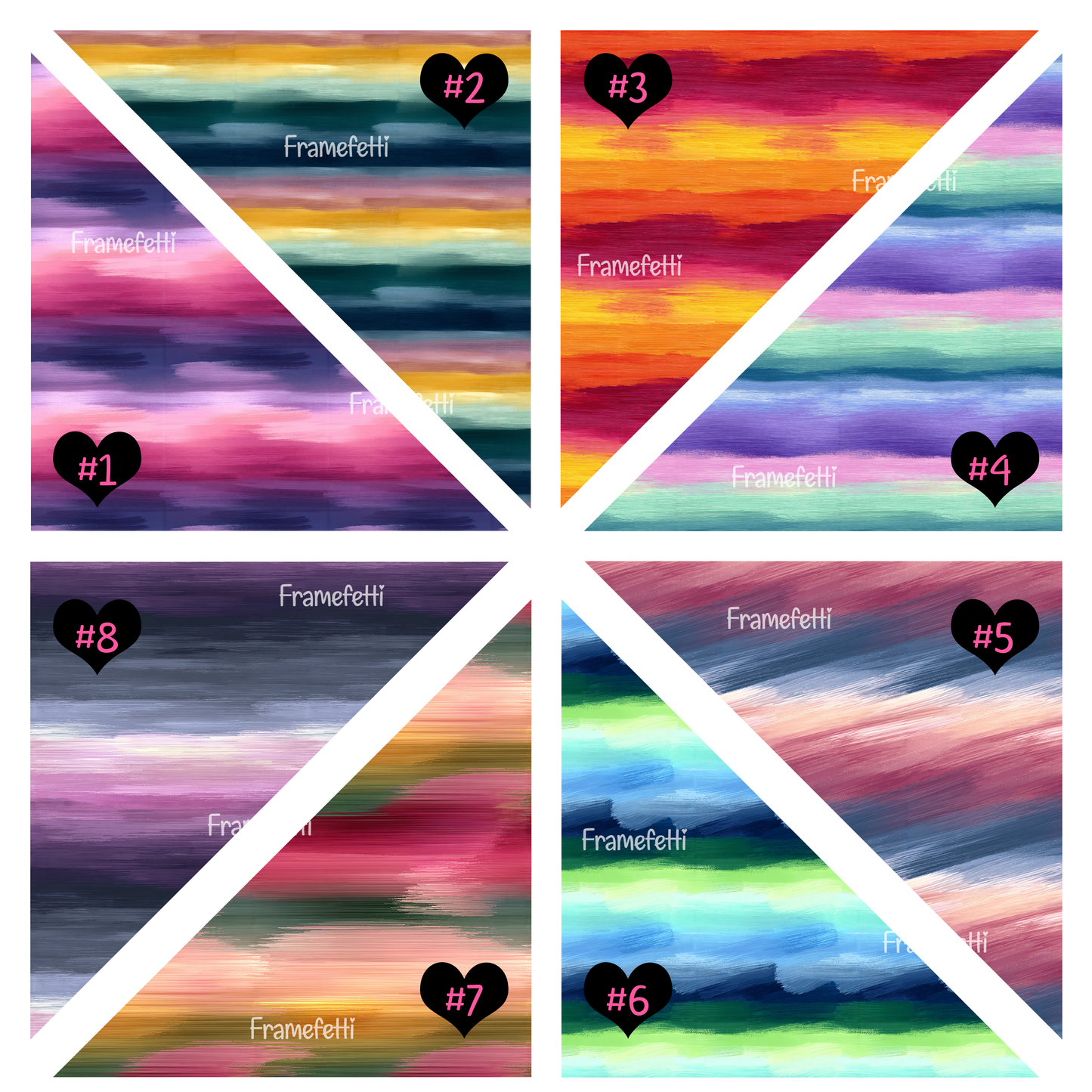 Watercolor Stripes 2