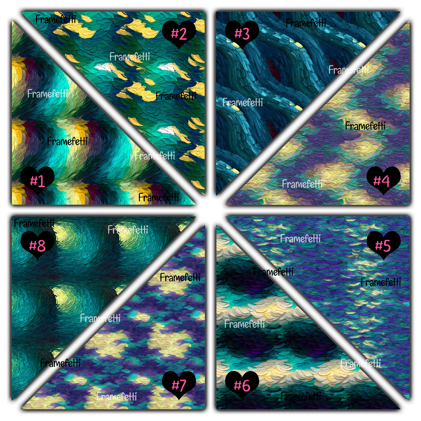 Abstract Acrylic Paints ~ Set 1