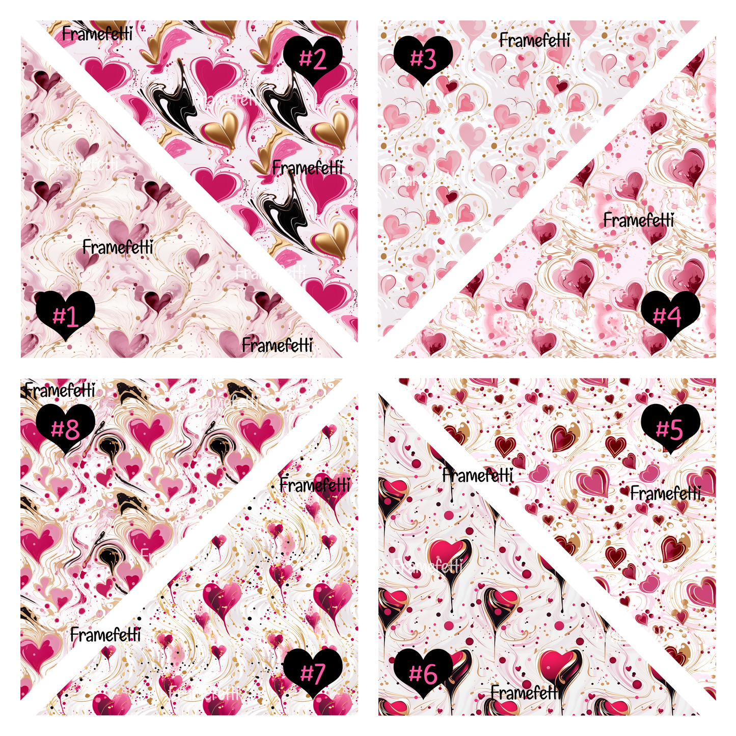 Valentines Alcohol Ink