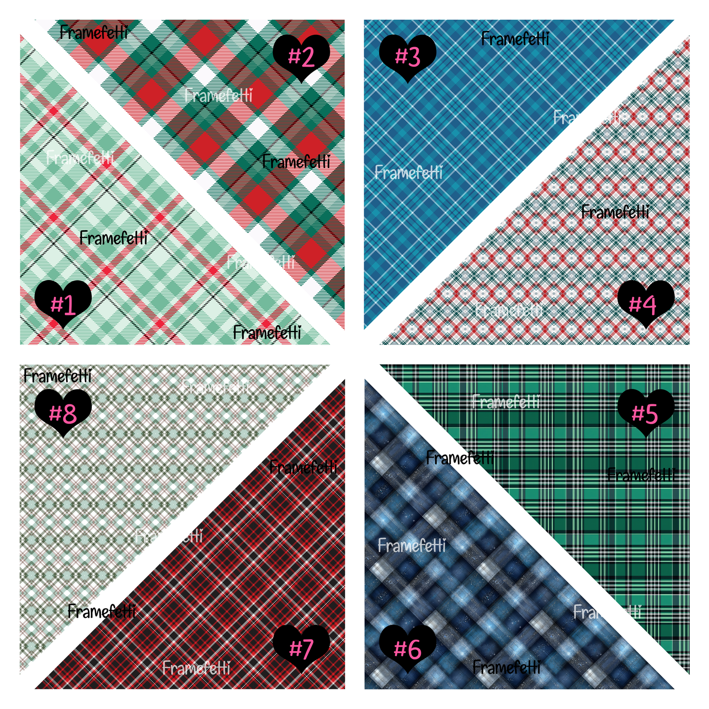 Winter Plaids Set 1