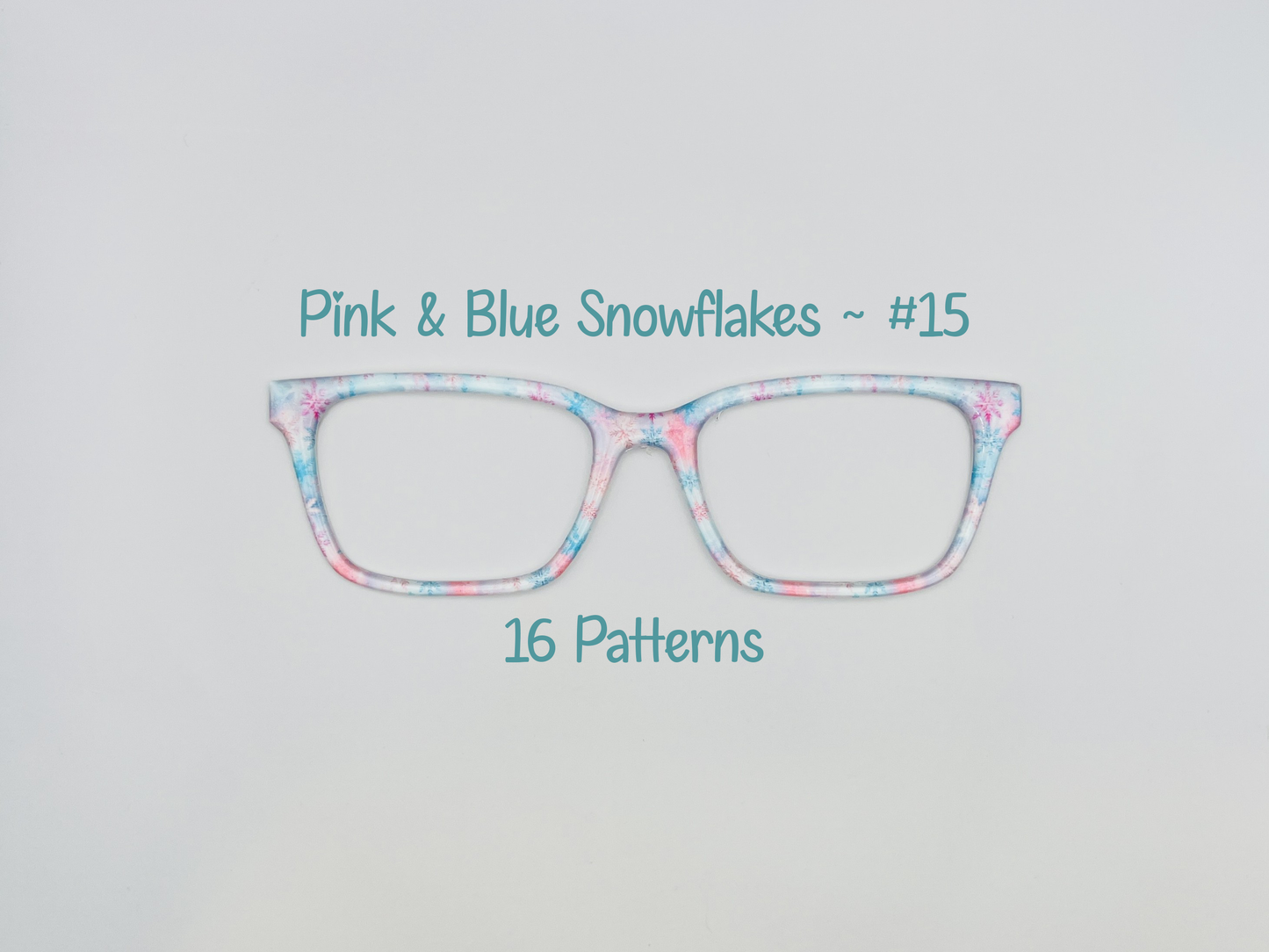 Pink & Blue Snowflakes