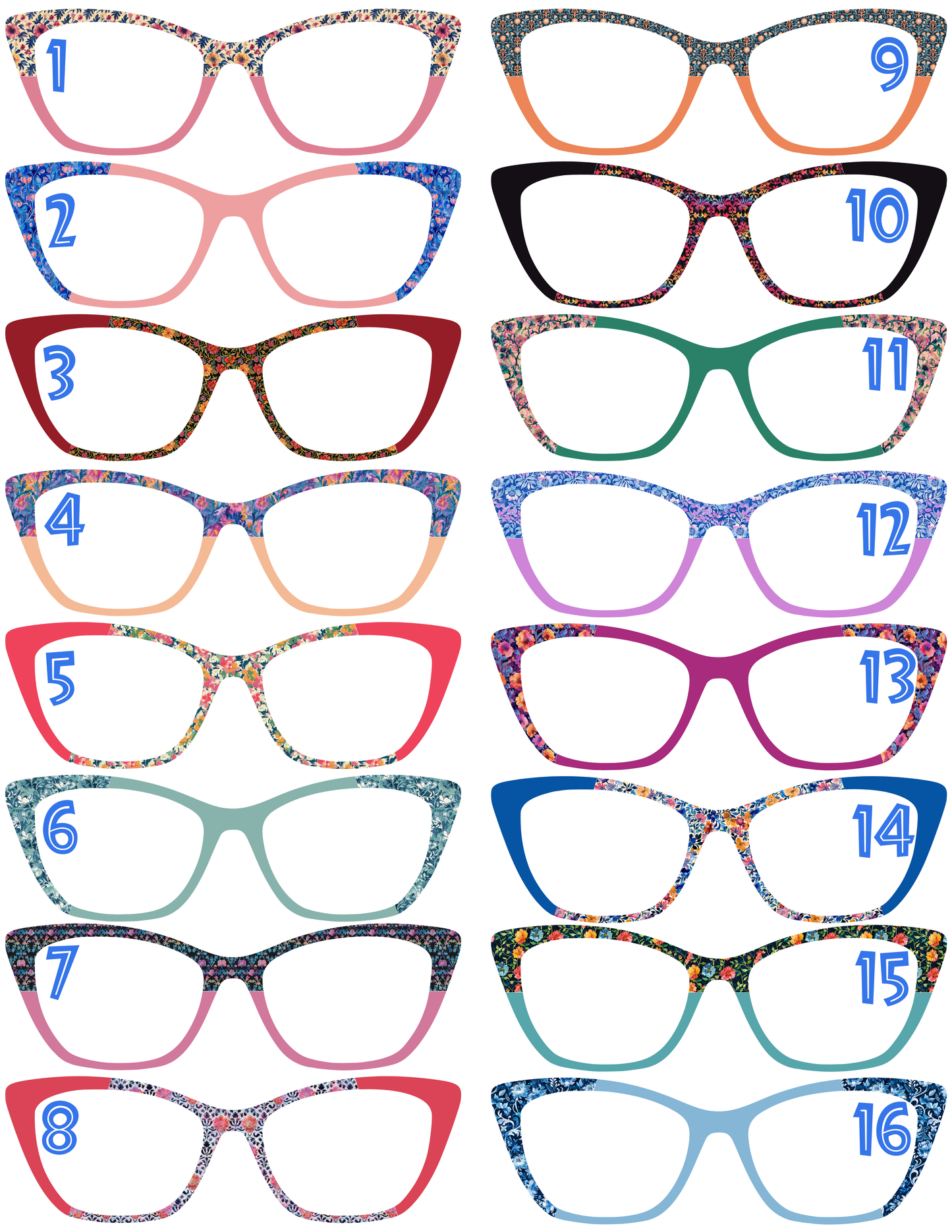 Morris Inspired Floral Set 1