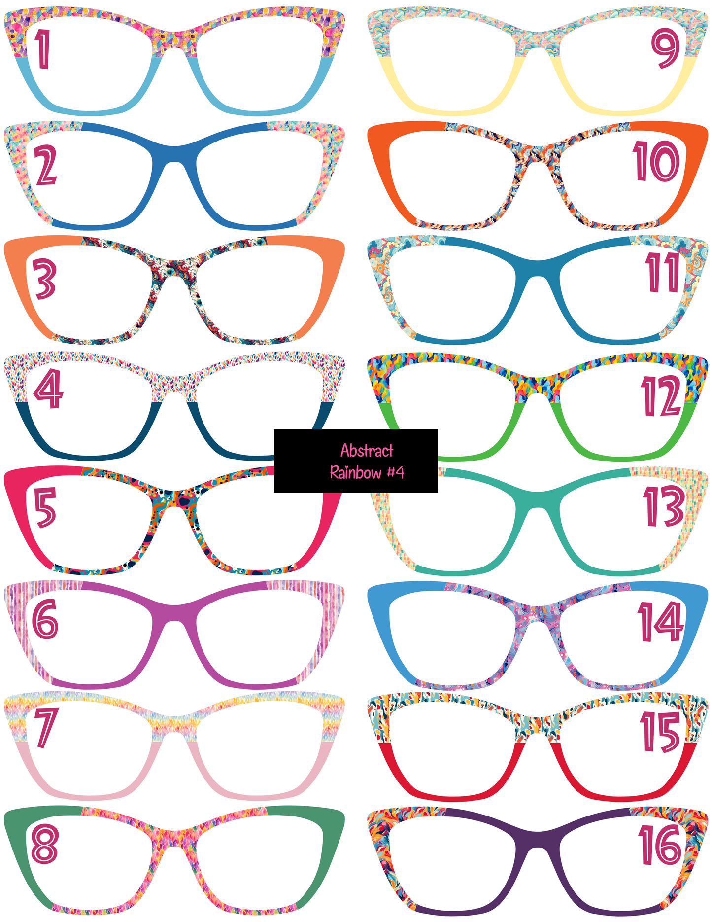 Abstract Rainbows Set 4