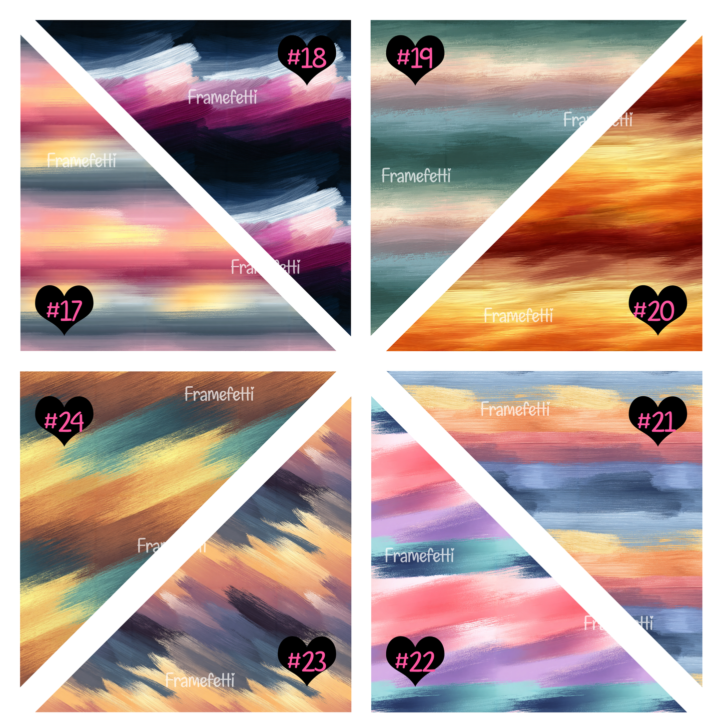 Watercolor Stripes 2