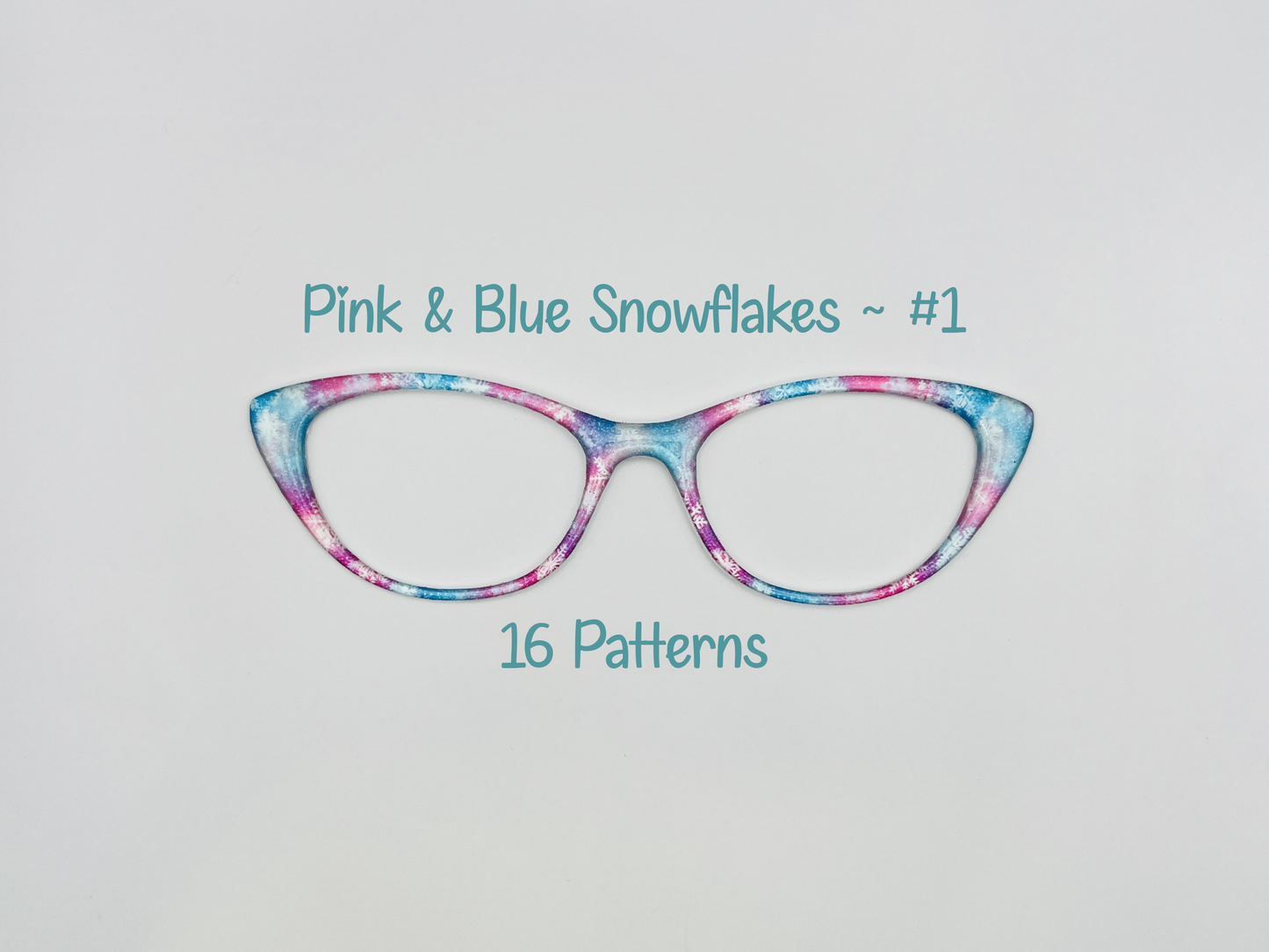 Pink & Blue Snowflakes
