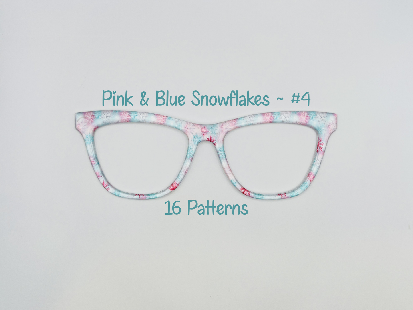 Pink & Blue Snowflakes