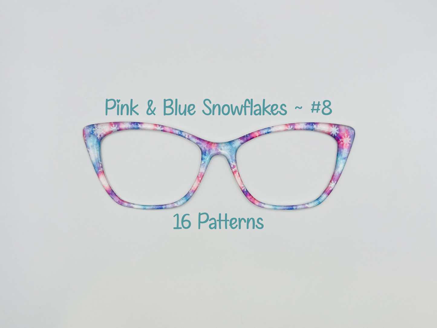 Pink & Blue Snowflakes