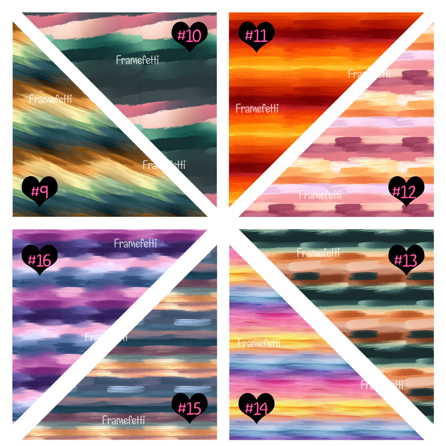 Watercolor Stripes 2