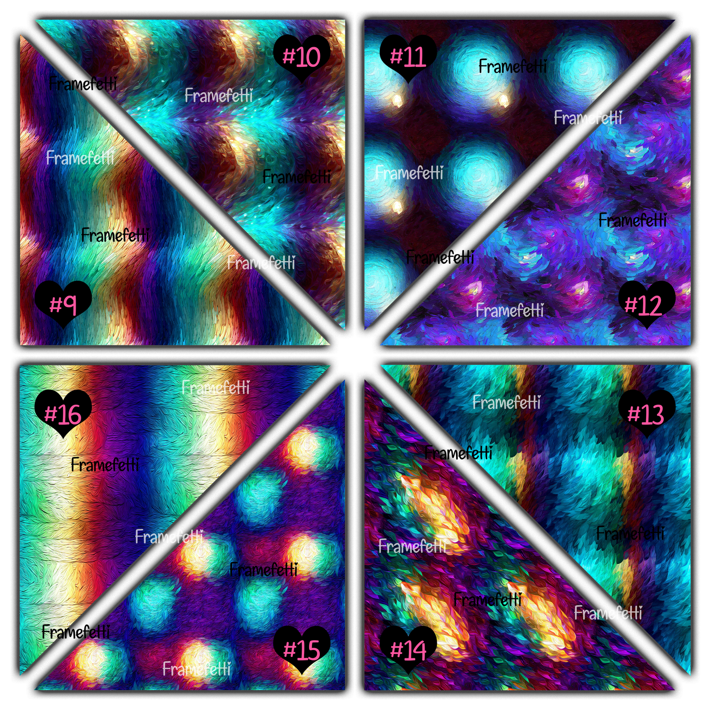 Abstract Acrylic Paints ~ Set 2