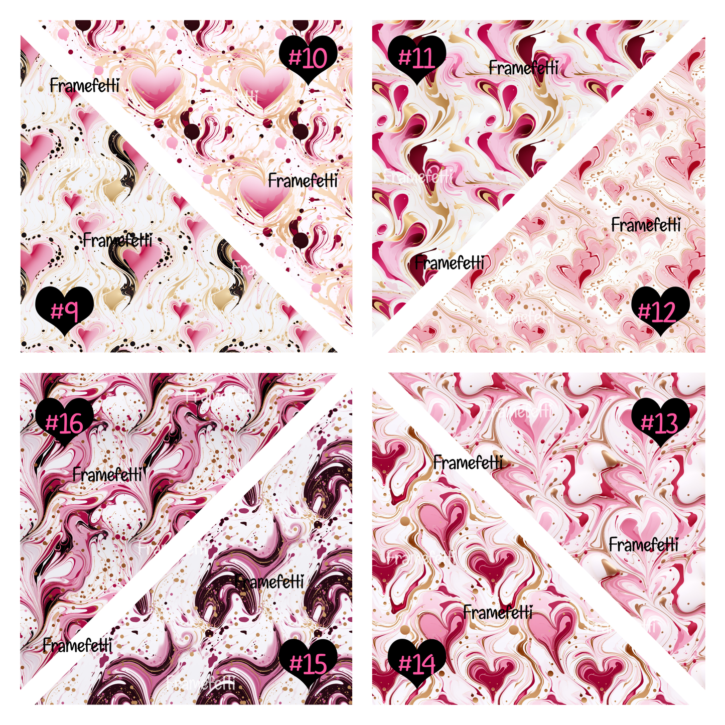 Valentines Alcohol Ink