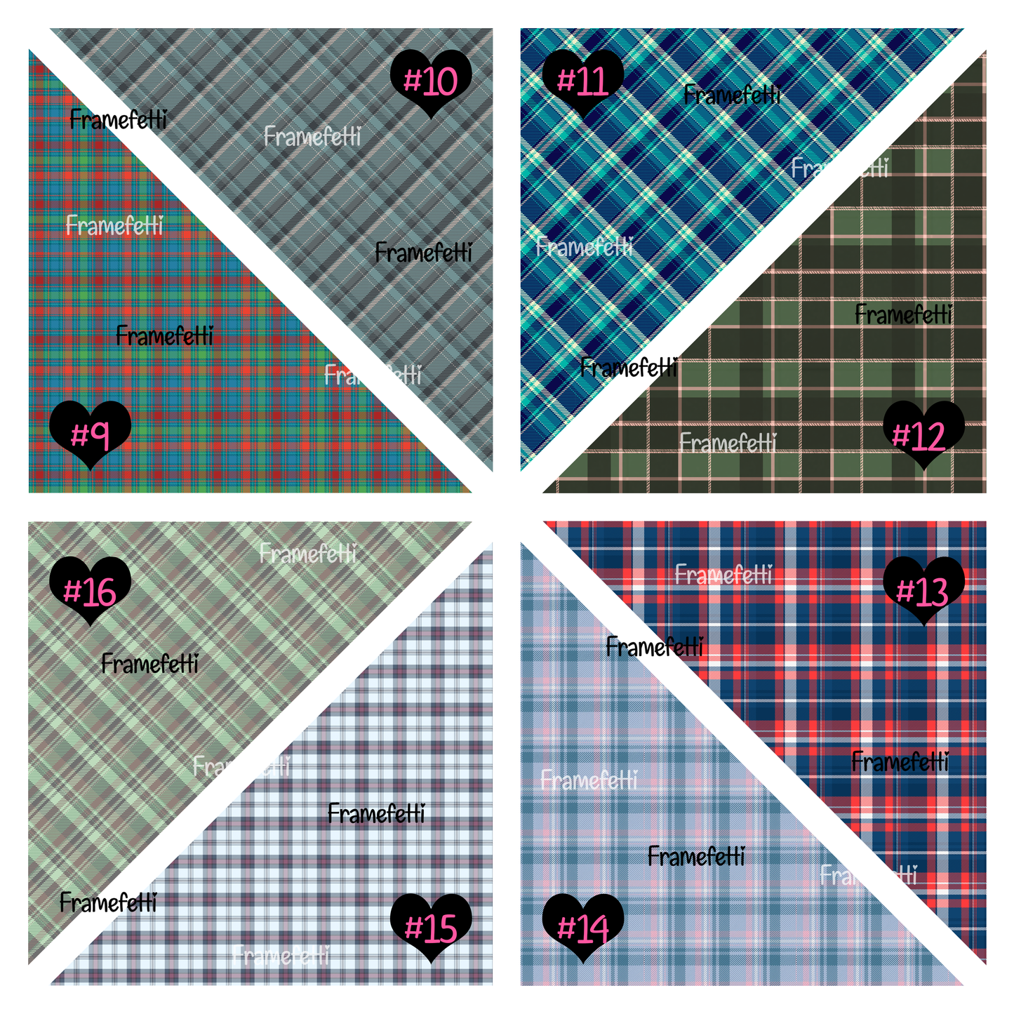 Winter Plaids Set 1