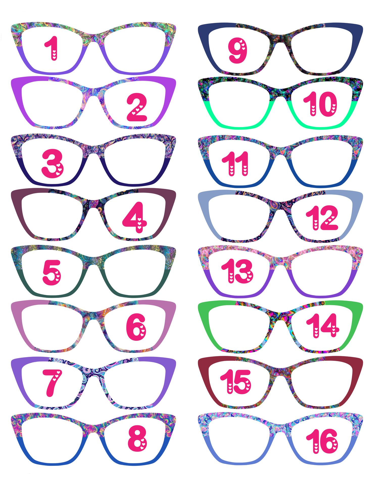 Vivid Iridescent Paisley