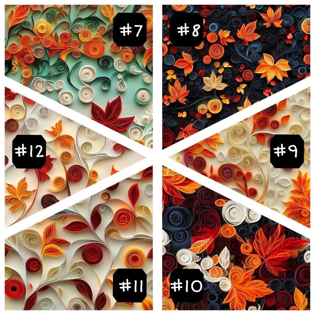 Fall Quilled Paper